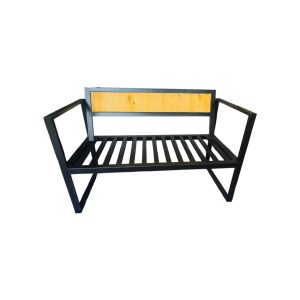 Sillón Industrial de Hierro y Madera