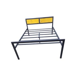 Cama de 2 Plazas – Estilo Industrial en Hierro y Madera